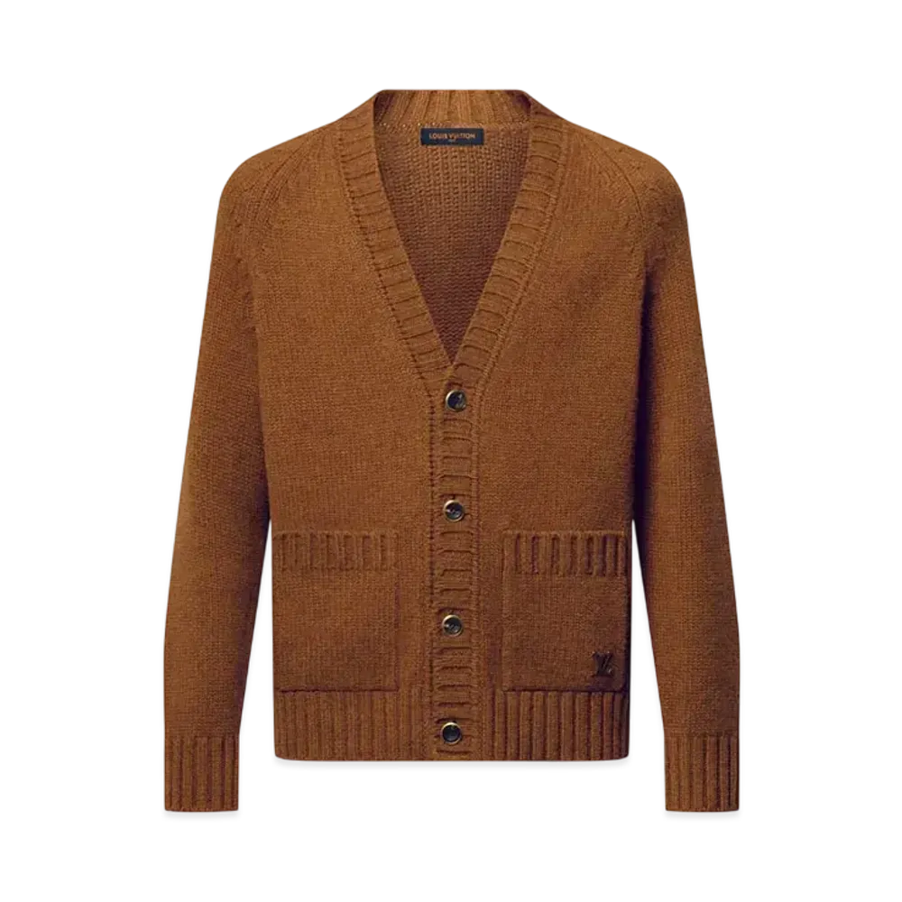 Louis Vuitton Cashmere Blend Cardigan "Downtown Brown"