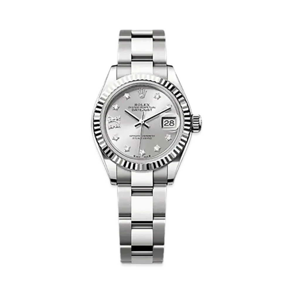 ROLEX Lady-Datejust Oystersteel & White Gold "Grey"