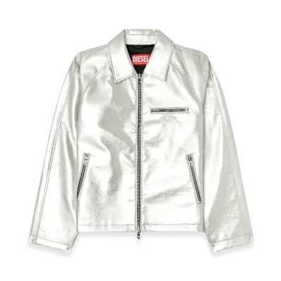 Diesel J-Thome Metallic Coach Jacket "Silver"