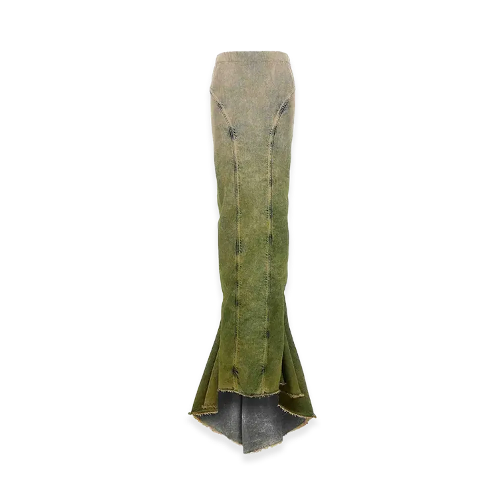 Rick Owens x Moncler Genius Women's Acid Degrade Al Maxi Skirt "Multicolor"