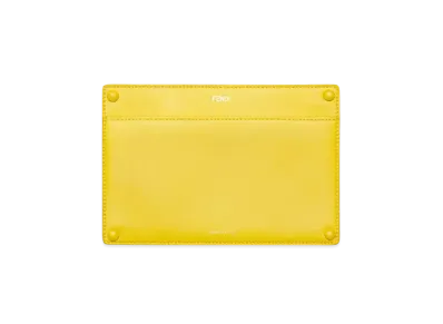 FENDI Peekaboo Pocket Leather Accessory Pocket "Yellow"