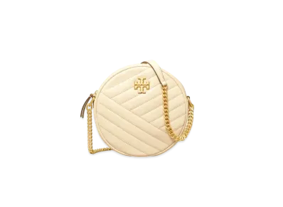 Tory Burch Kira Chevron Circle Bag "Cream"