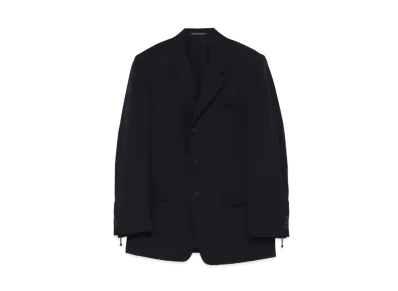 Yohji Yamamoto Pour Homme COSTUME D'HOMME SUITS GABARDINE 3BUTTON SINGLE FASTENER JACKET "Navy"