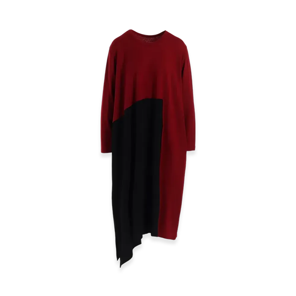 Y's Combination Long Sleeve Dress "Red"