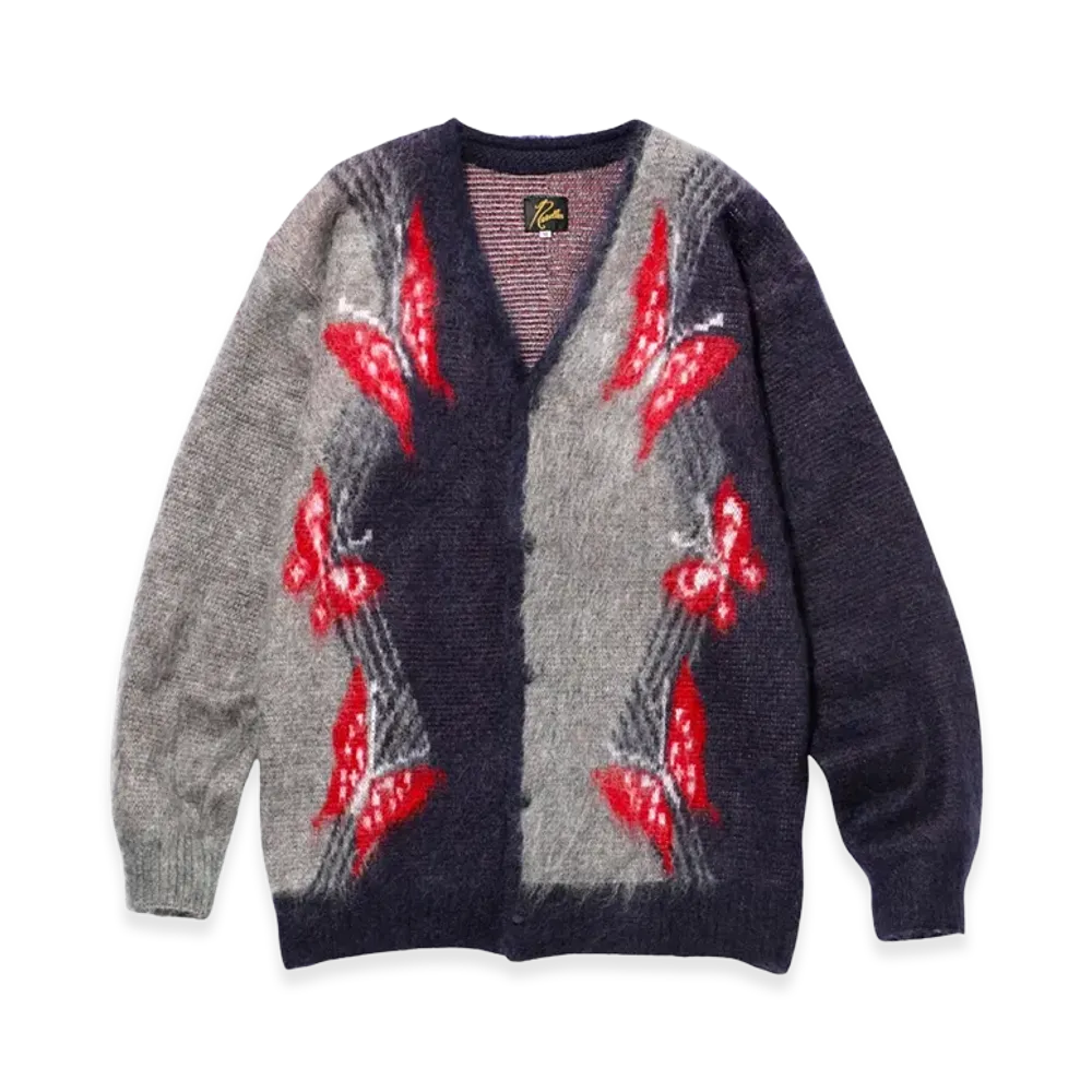 NEEDLES Mohair Papillon Cardigan "Grey"