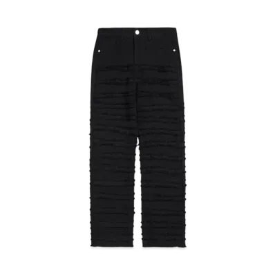 A GOOD BAD INFLUENCE DISTRESSED LINE DENIM JEAN "BLACK"