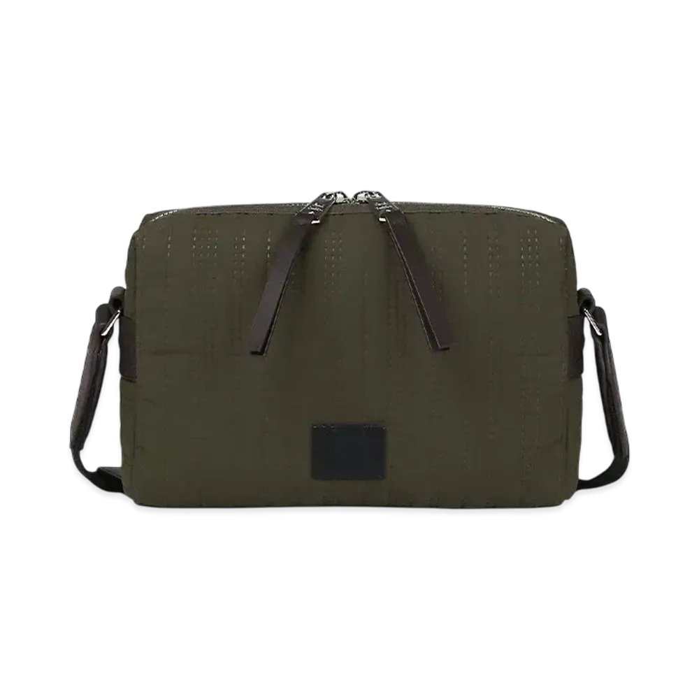Paul Smith Quilted Shadow Stripe Shoulder Bag "Khaki"