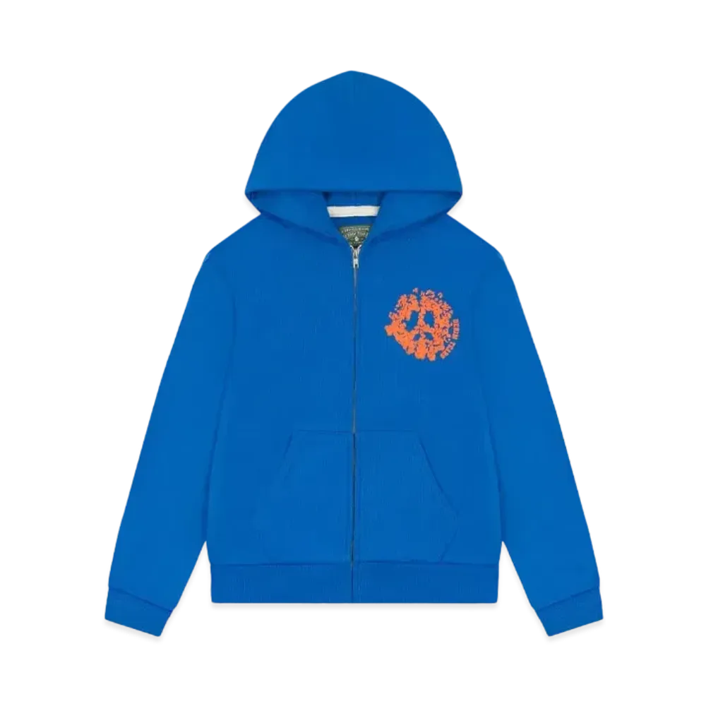 DENIM TEARS Denim University Zip Hoodie "Royal Blue"
