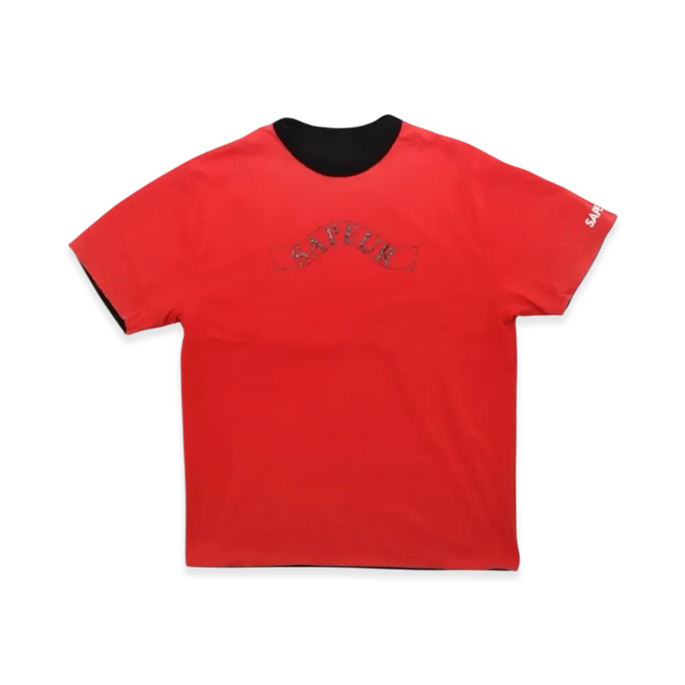 SAPEur Reversible Tee S/S Tee "Black/Red"