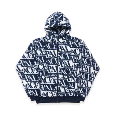 PALACE J-Ard Fleece Jacket "Navy White"