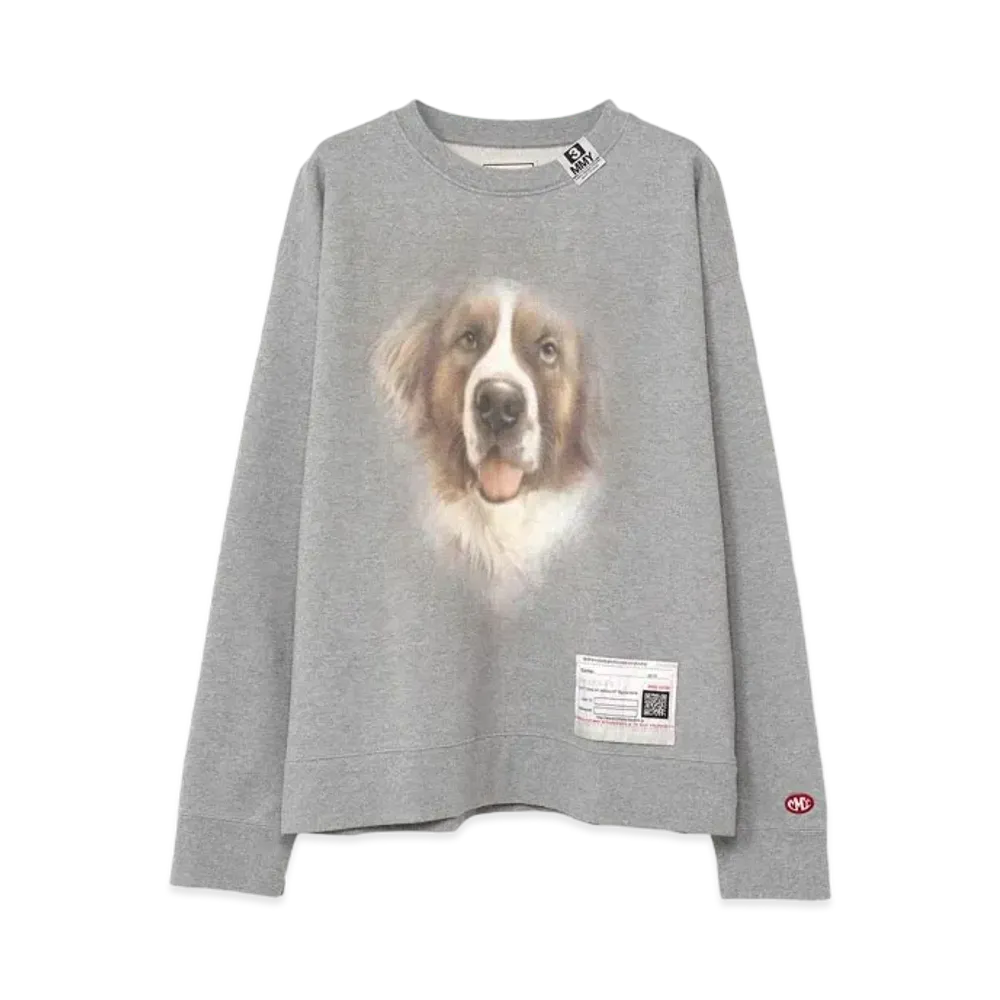 Maison MIHARA YASUHIRO Dog Printed Sweatshirt "Grey"