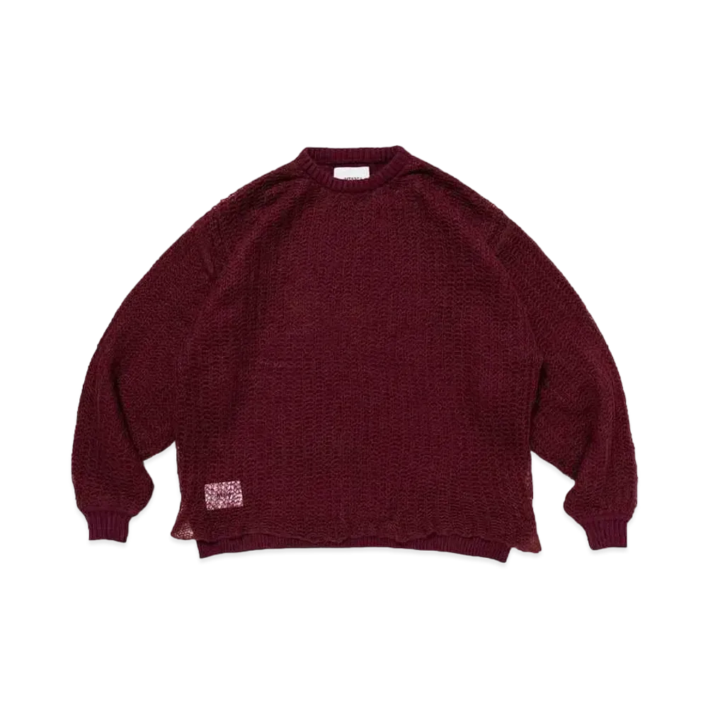 WTAPS BR / Sweater / Acrylic. X3.0 "Burgundy"