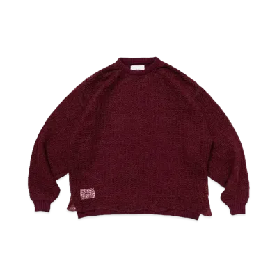 WTAPS BR / Sweater / Acrylic. X3.0 "Burgundy"
