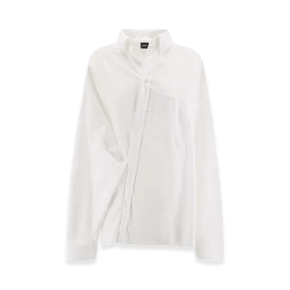 BALENCIAGA Women's Wrap Shirt "White"