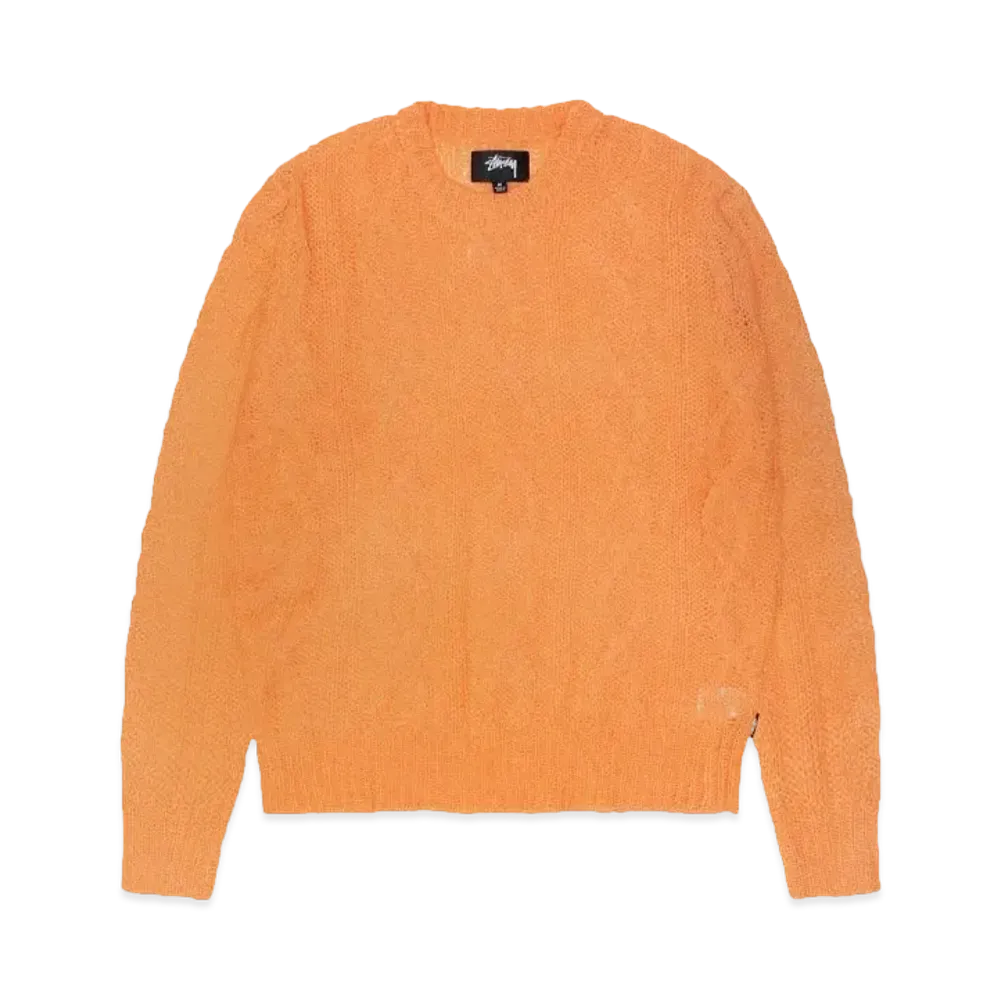 Stussy Cable Loose Knit Sweater "Melon"