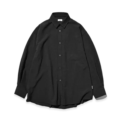 CLESSTE Shadow Gingham Check Everyday L/S Shirt "Charcoal"