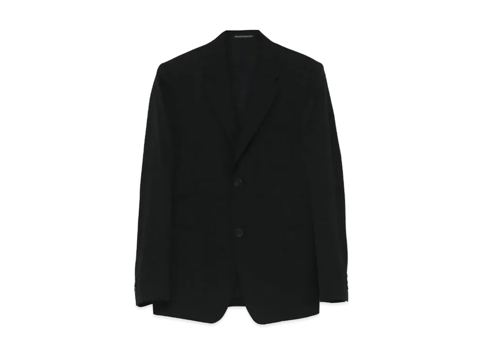 Yohji Yamamoto Pour Homme COSTUME D'HOMME SUITS GABARDINE 2BUTTON SINGLE JACKET "Black"