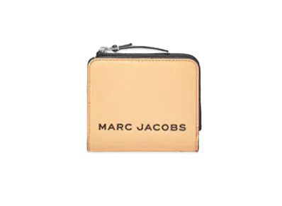 Marc Jacobs The Bold Colorblocked Mini Compact Zip Wallet "Orange Chiffon Multi"