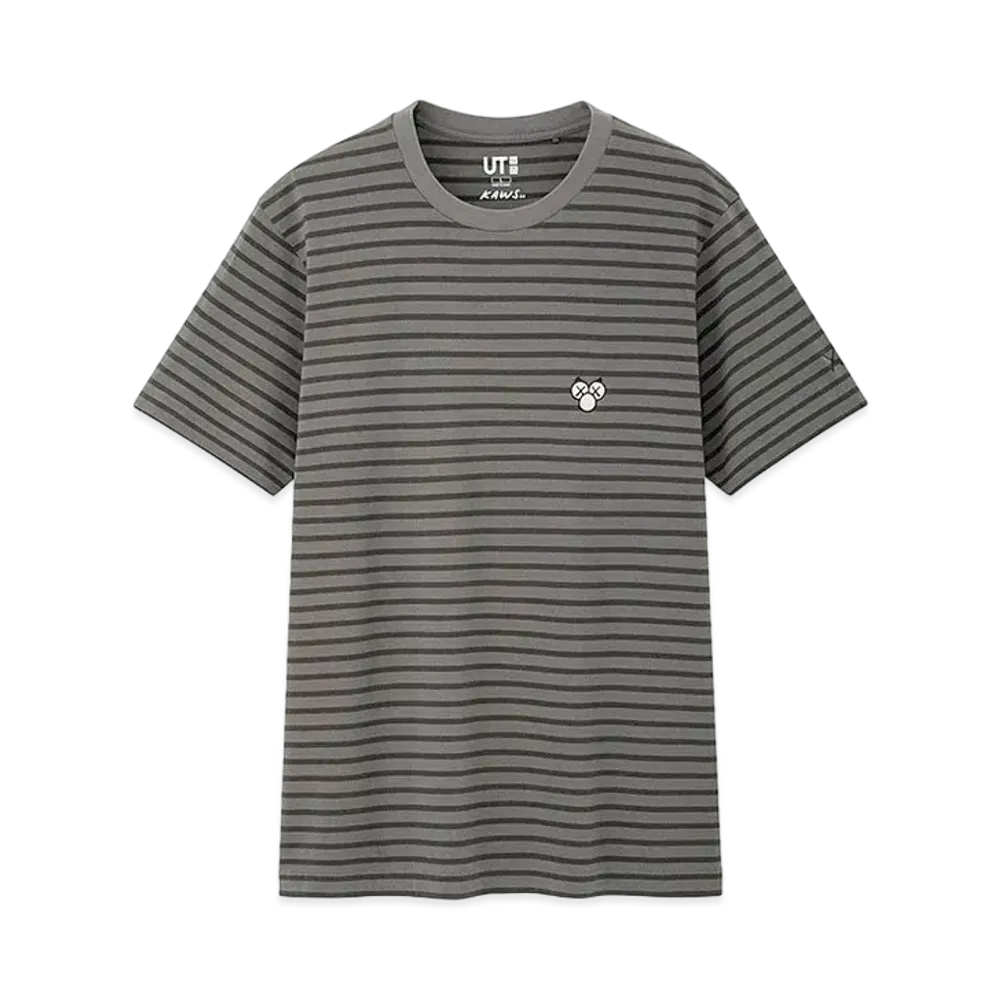 KAWS x Uniqlo BFF Striped Tee "Dark Grey"