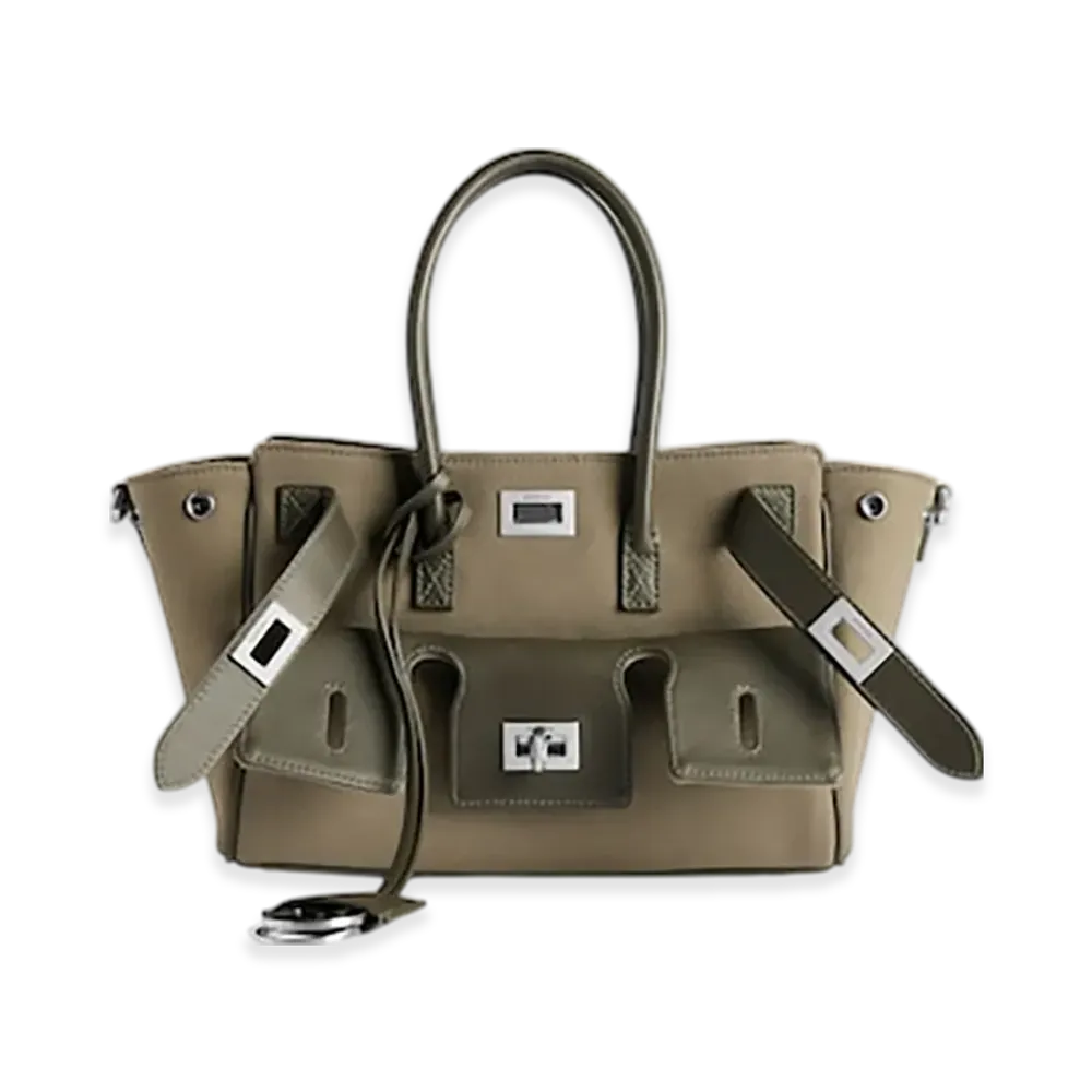 BALENCIAGA Bel Air Carryall Bag Mini "Khaki"