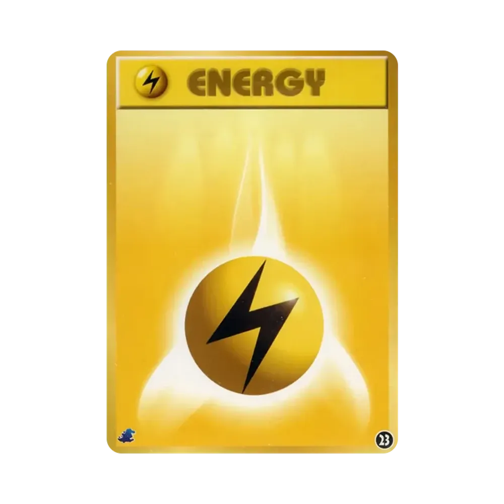 Lightning Energy : Old Back [neo](Pokemon Card neo "Intro Pack neo")