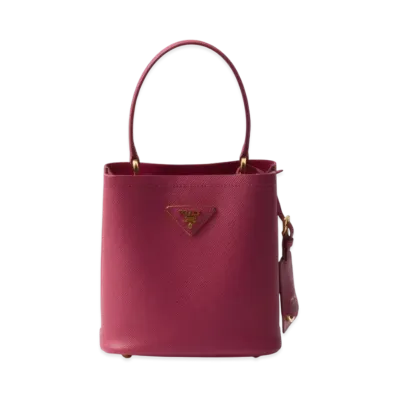 PRADA Panier Saffiano Leather Mini-Bag "Pink"