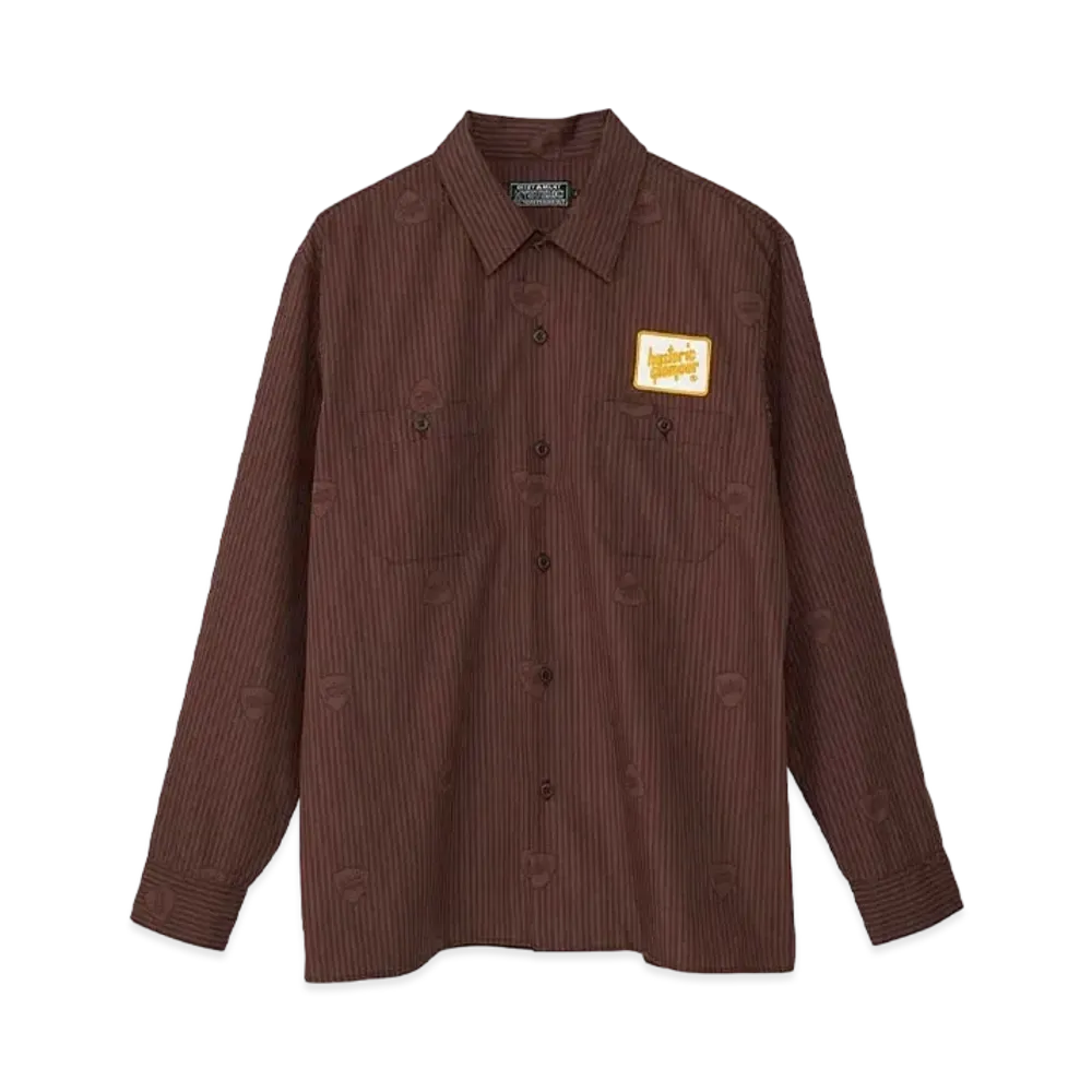 HYSTERIC GLAMOUR Sound Vibration Engineer Shirt "Brown"