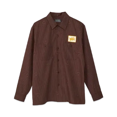 HYSTERIC GLAMOUR Sound Vibration Engineer Shirt "Brown"