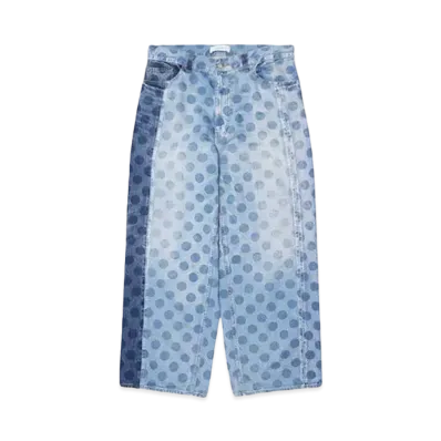 FACETASM DOT DENIM PANTS "INDIGO"