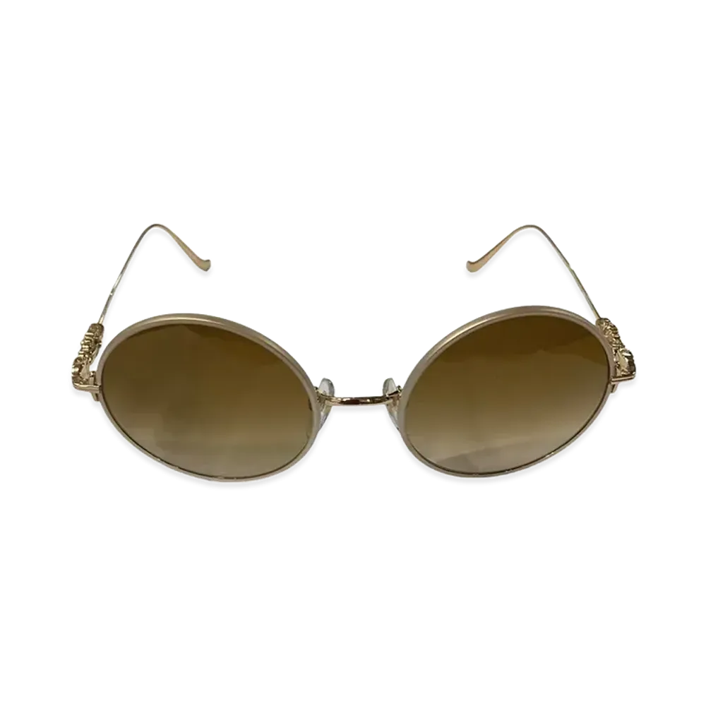 Chrome Hearts OVARYEASY Sunglasses "White/Gold"