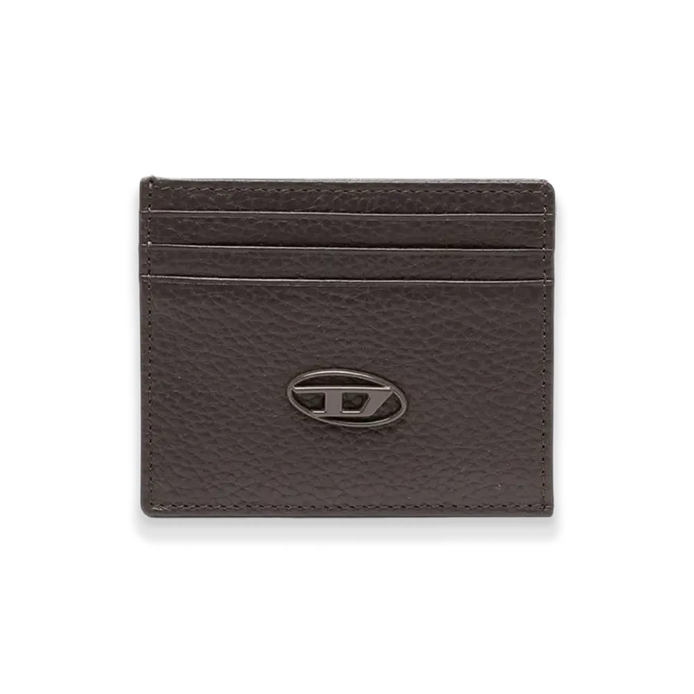 Diesel Card Case Cow Leather Card Case "Brown"