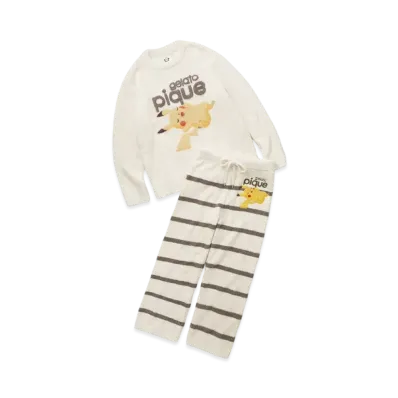 GELATO PIQUE x Pokemon Sleep Babymoko Jacquard Pullover & Long Pants Set "Ivory"