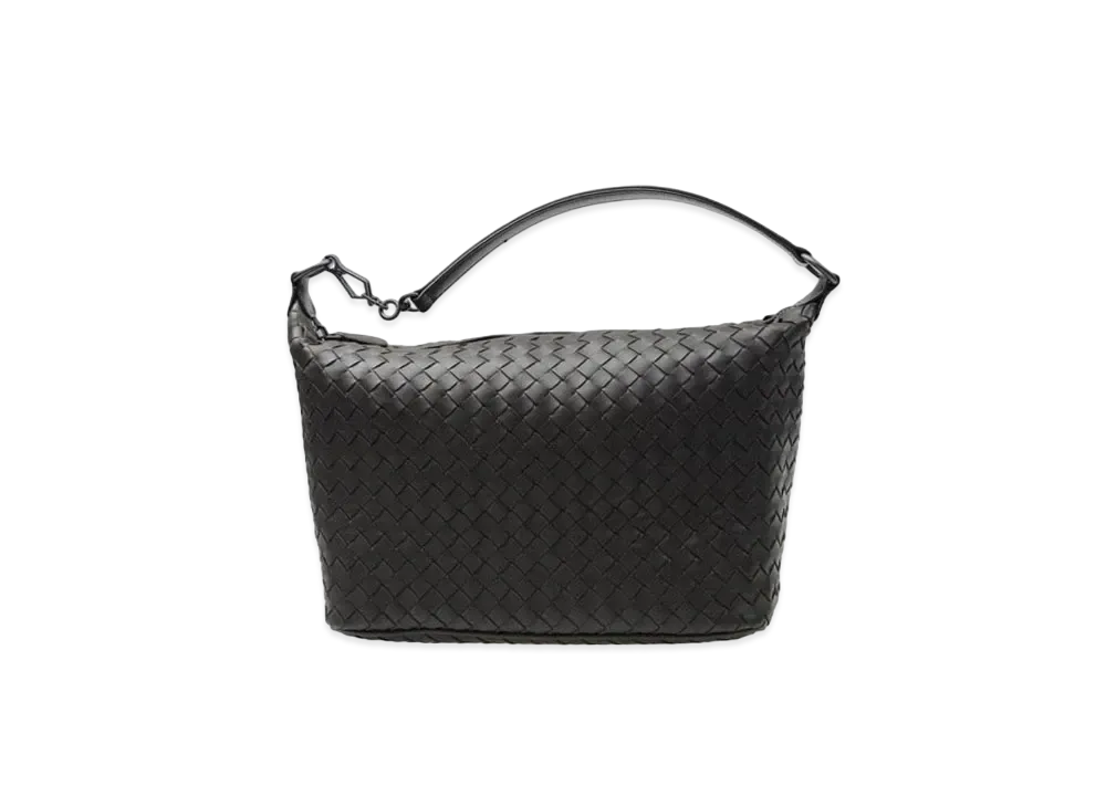 Bottega Veneta Lambskin Intrecciato Hand Bag "Brown"