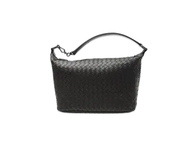 Bottega Veneta Lambskin Intrecciato Hand Bag "Brown"