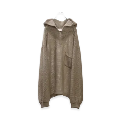 ANCELLM Wool Russell Hoodie "Sand"