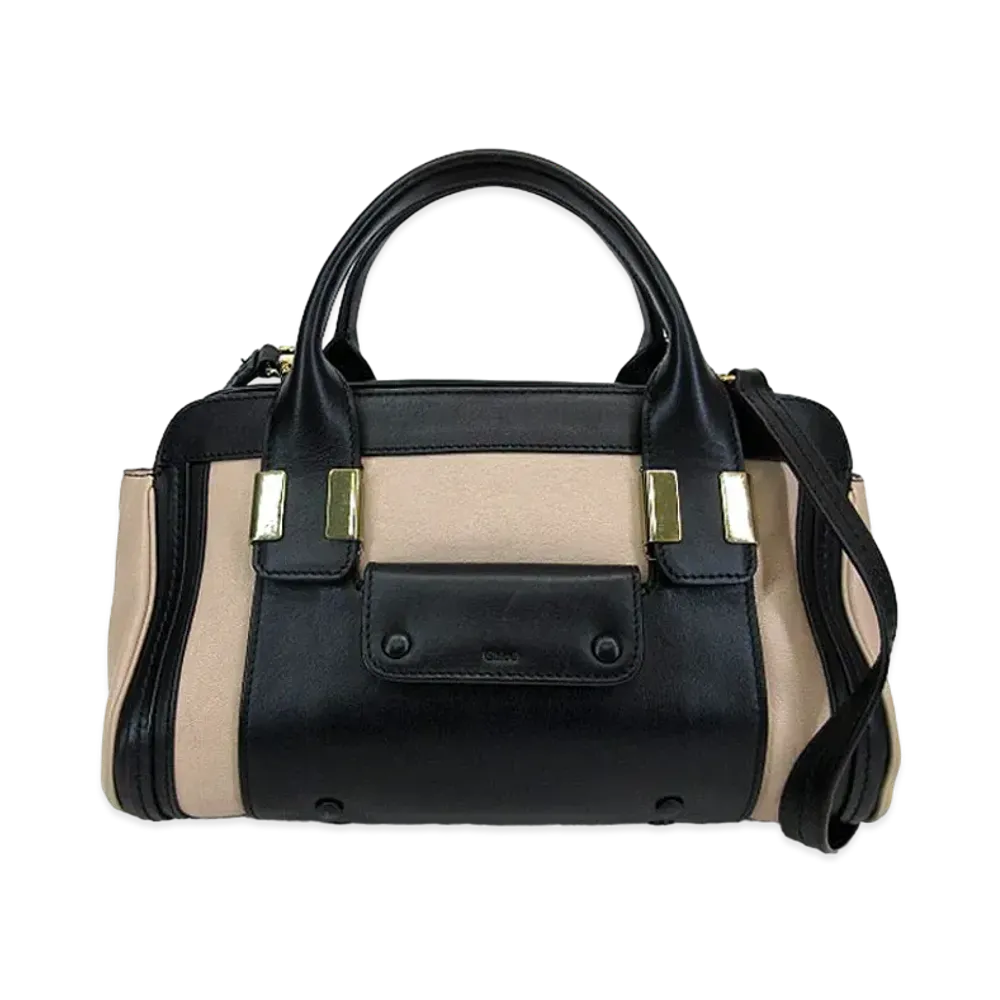Chloe Alice Leather 2WAY Bag "Beige"
