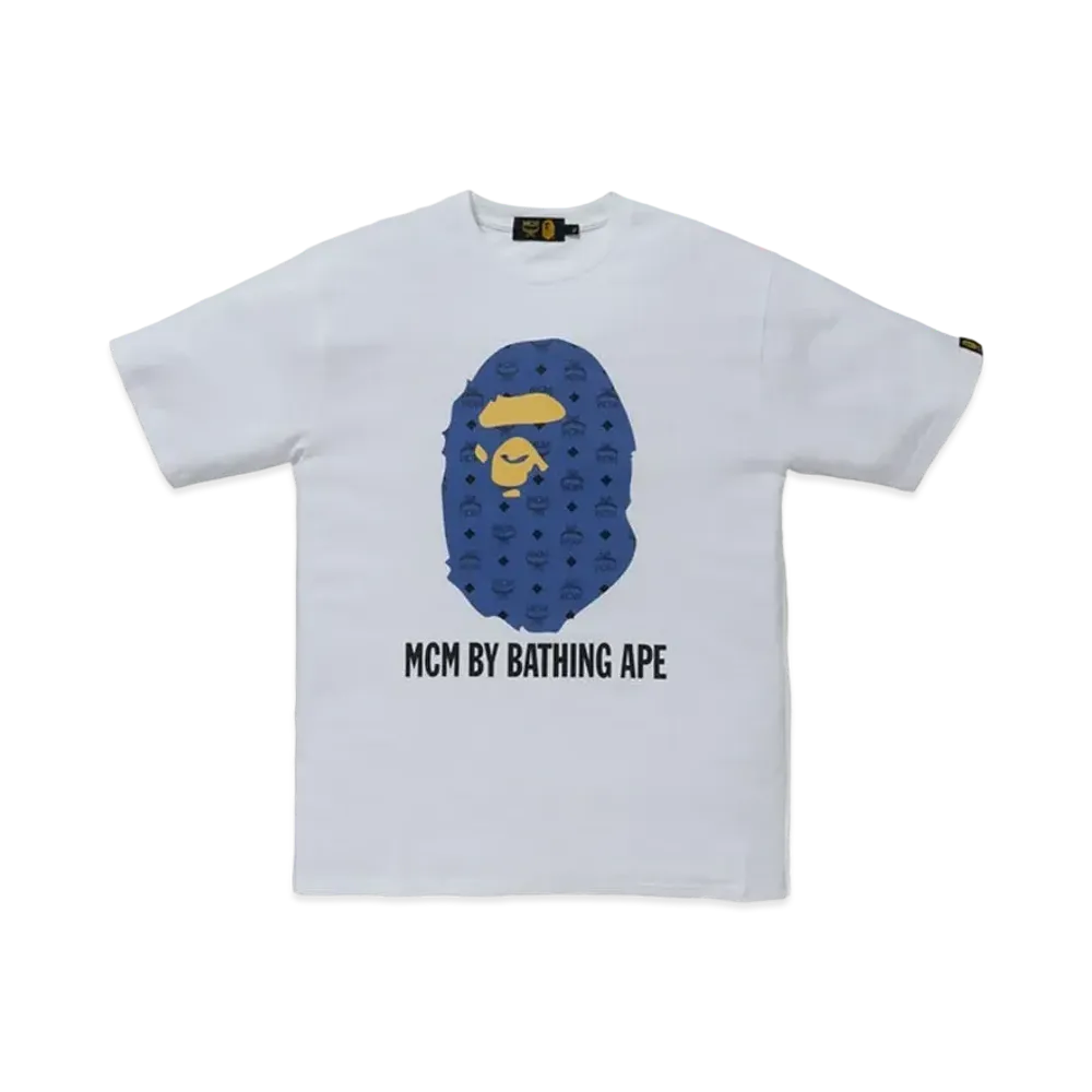 A BATHING APE / MCM By Bathing Tee "Navy"
