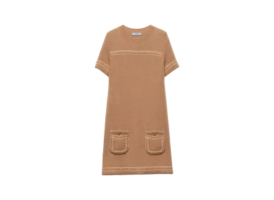 PRADA Women's Cashmere Mini-Dress "Beige"