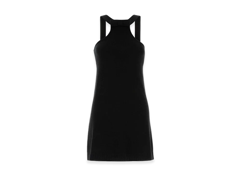 PRADA Women's Wool Mini Dress "Black"