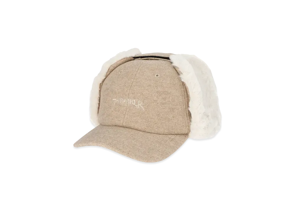 THRASHER Gonz Logo Flight Cap "Beige"