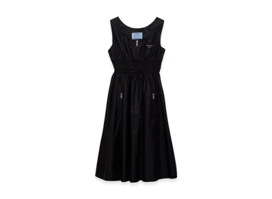 PRADA Women's Light Re Nylon Sleeveless Dress "Black"