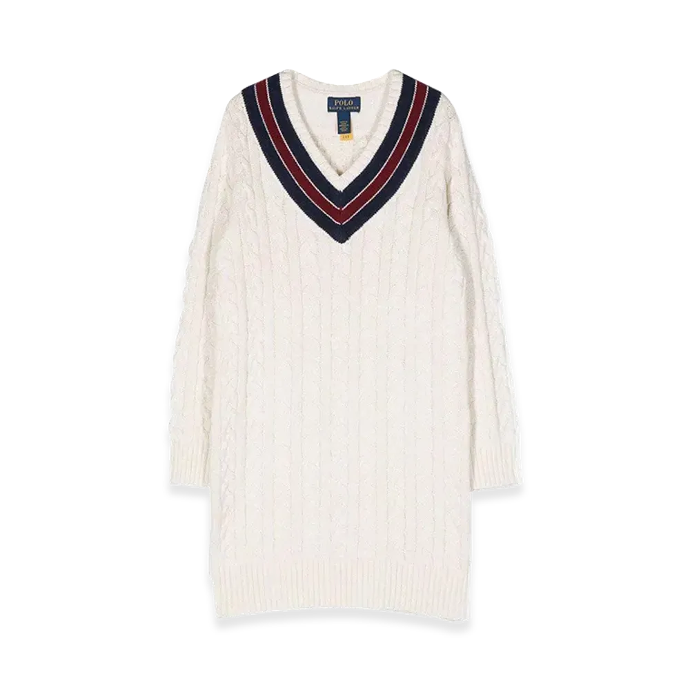 Polo Ralph Lauren Kids Cotton Dress "White"
