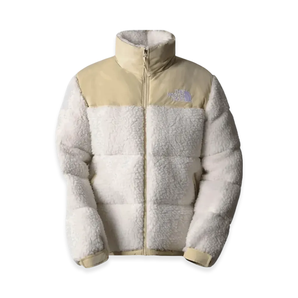 The North Face High Pile Nuptse Jacket "Gardenia White/Gravel"