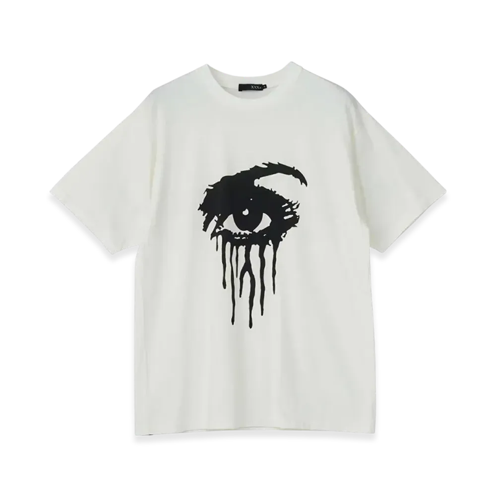 HYSTERIC GLAMOUR Screaming Eye T-Shirt "White"