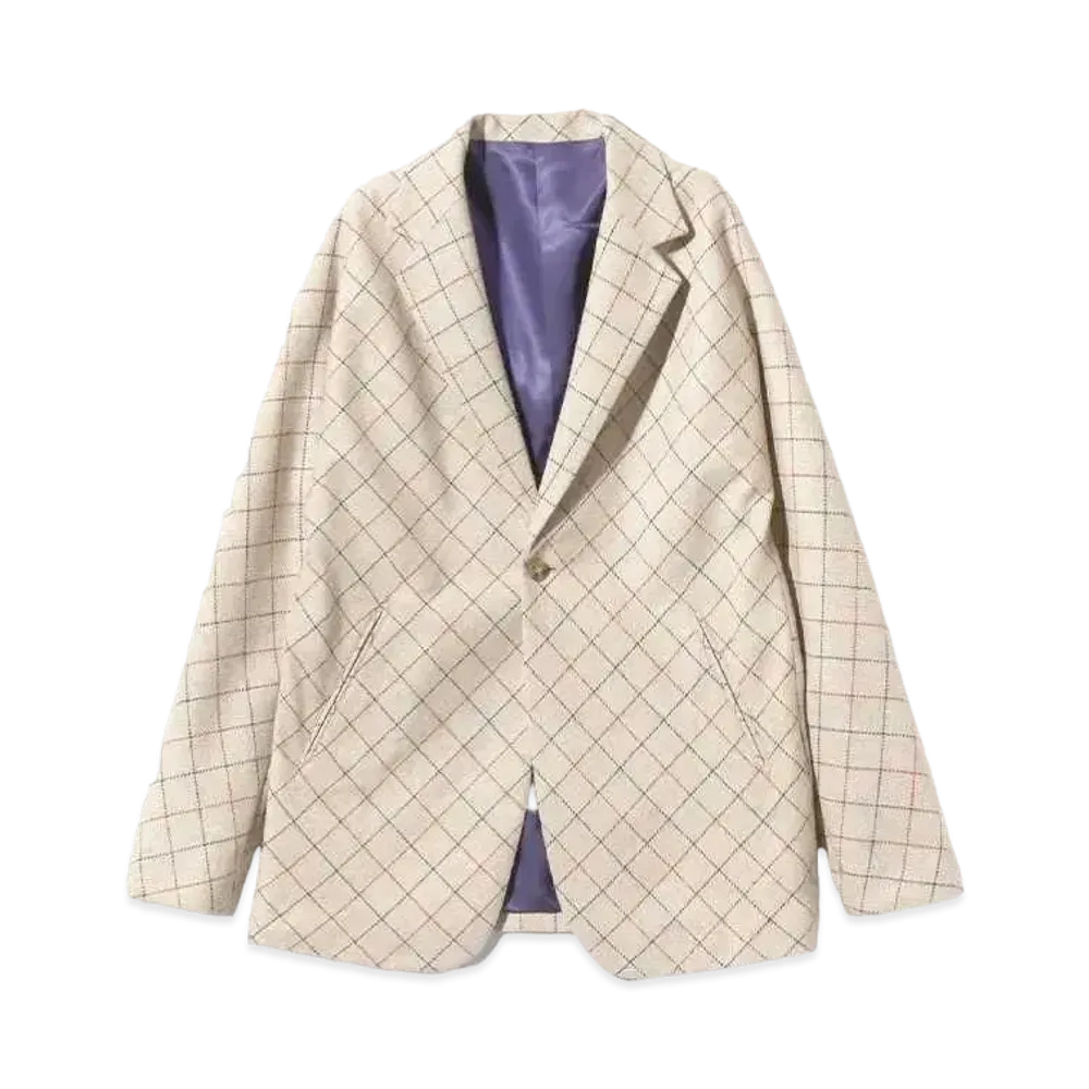 Needles Miles Jacket Plaid Twill "Beige"