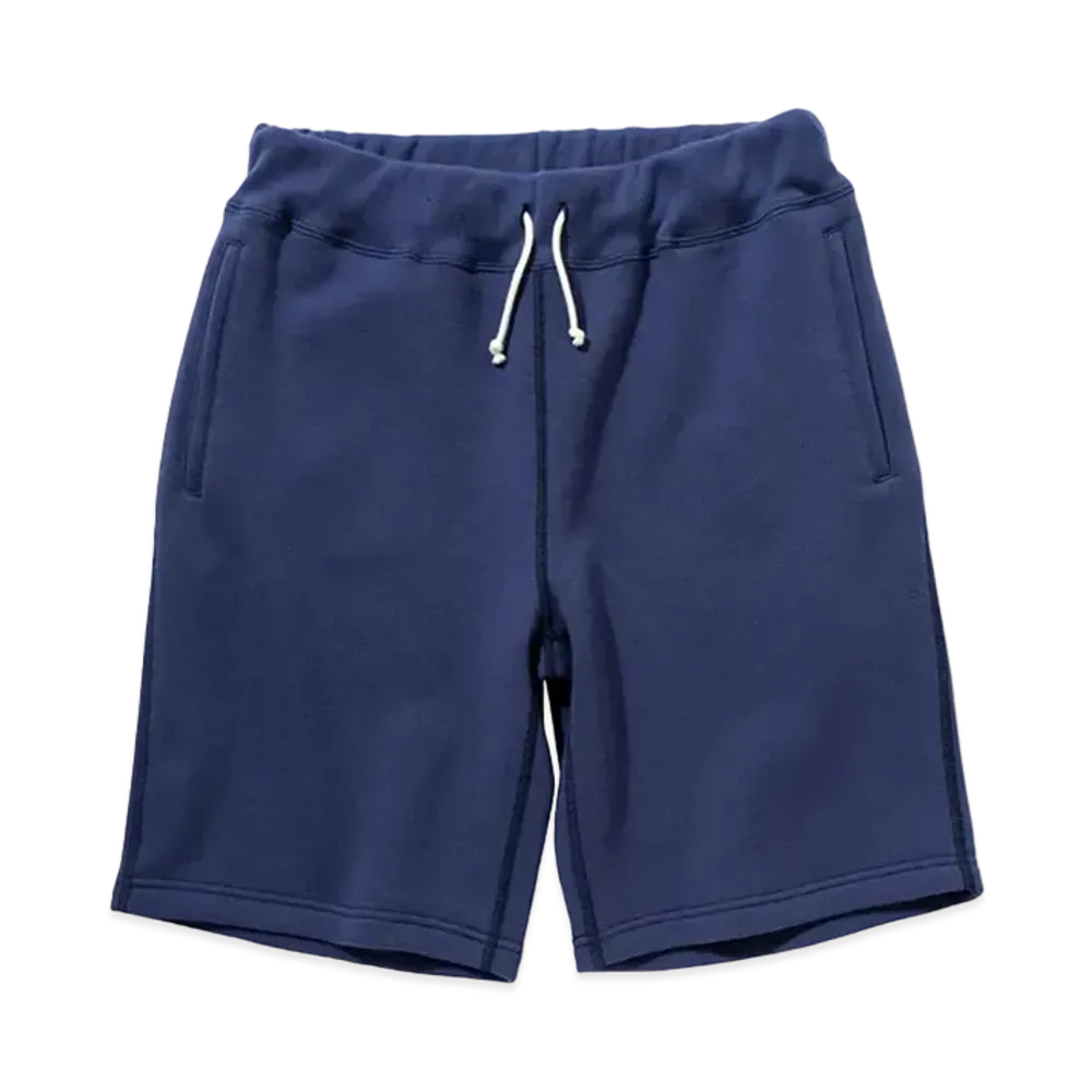 THE REAL McCOY'S 9oz. LOOPWHEEL SWEATSHORTS "Navy"