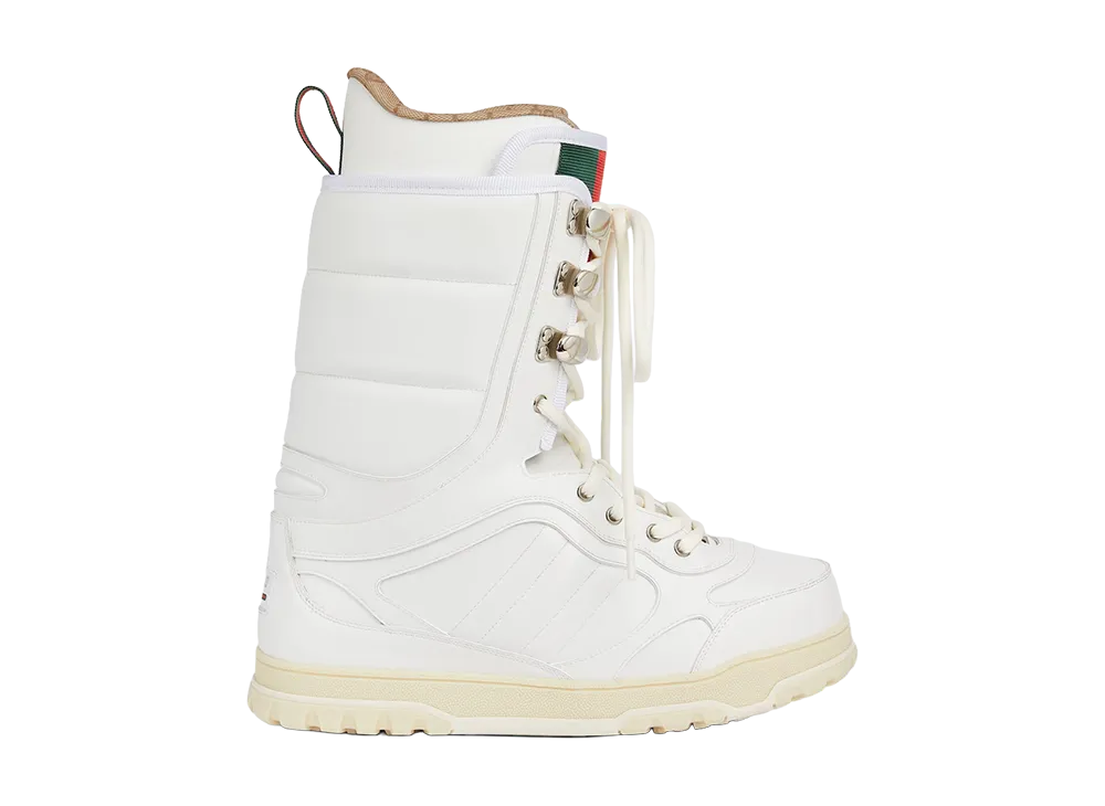 GUCCI Boot with Stripe Web "White"