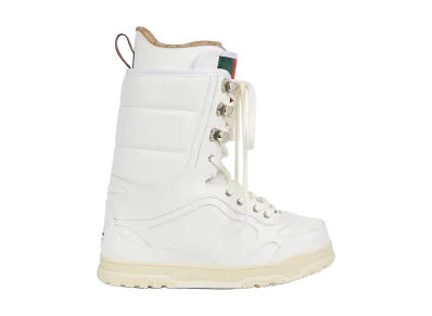 GUCCI Boot with Stripe Web "White"