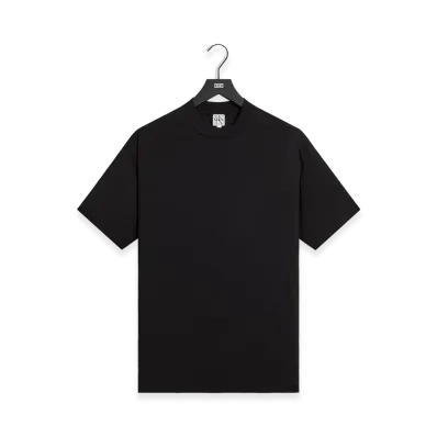 Kith &Kin Mock Neck Albie Tee "Black"
