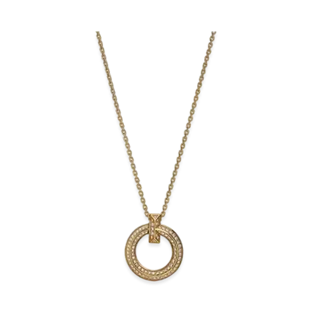Tiffany & Co. T1 Narrow Circle Pendant "Yellow Gold/Diamond"